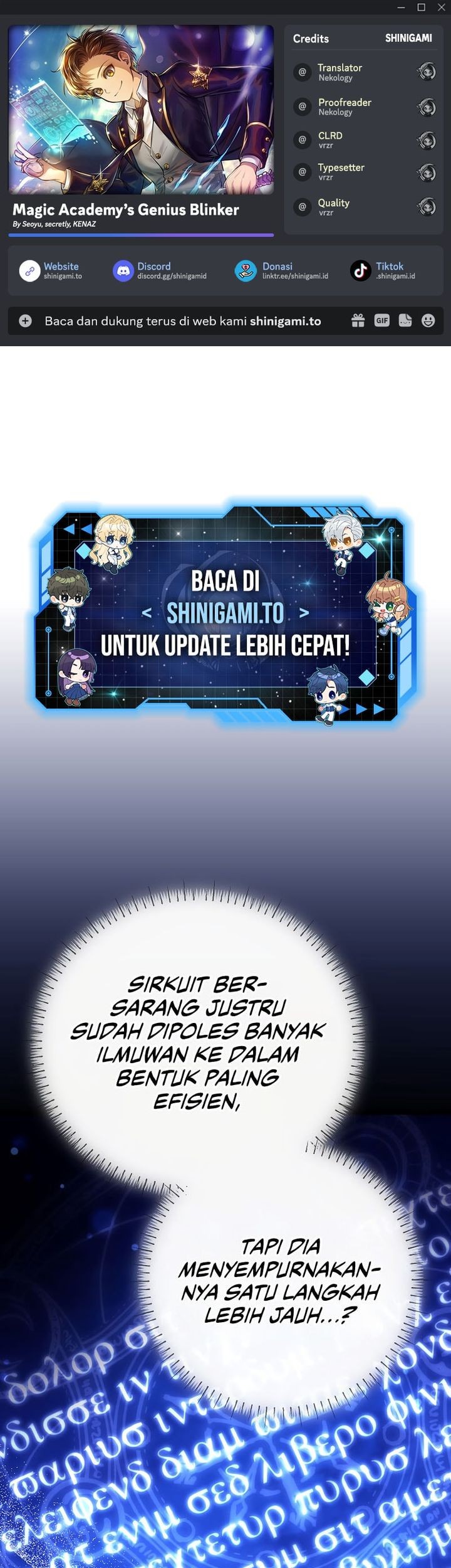Komik Magic Academy’s Genius Blinker Chapter 69 gambar nomor 1