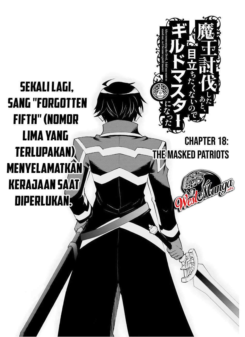 Manga Maou Toubatsu Shita Ato, Medachitakunai node Guild Master ni Natta Chapter 18 gambar nomor 2