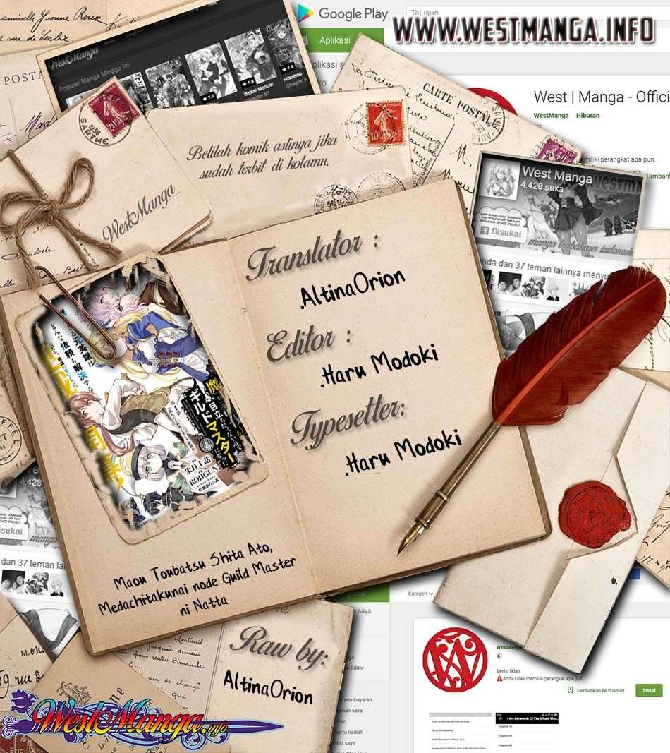 Komik Maou Toubatsu Shita Ato, Medachitakunai node Guild Master ni Natta Chapter 1.1 gambar nomor 1