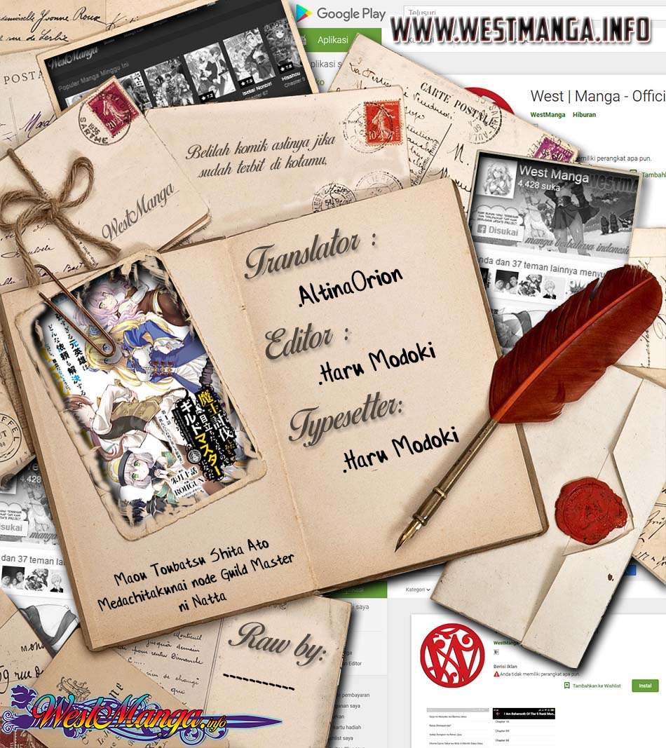 Maou Toubatsu Shita Ato, Medachitakunai node Guild Master ni Natta Chapter 3.1 Gambar 3
