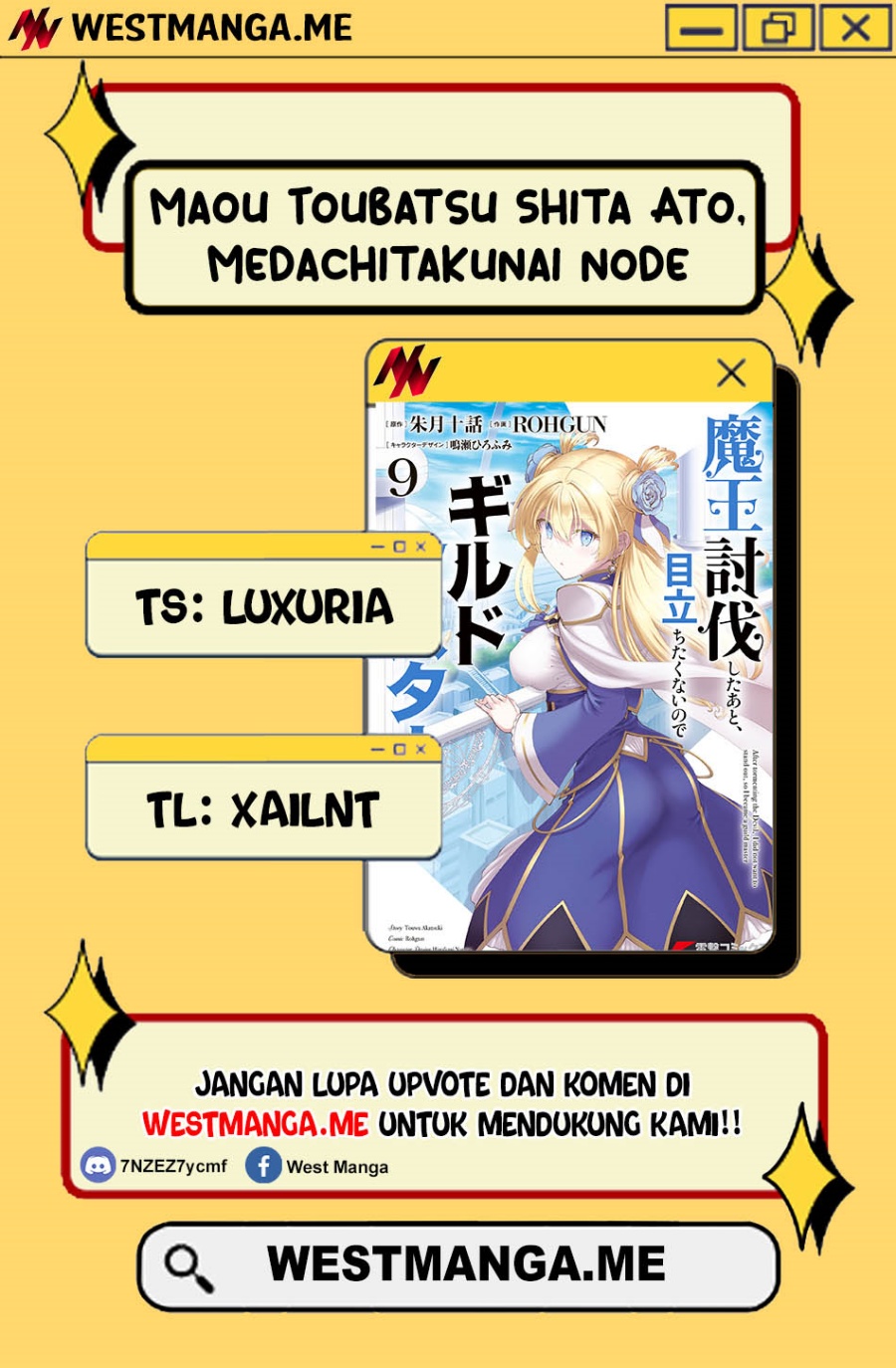 Komik Maou Toubatsu Shita Ato, Medachitakunai node Guild Master ni Natta Chapter 44 gambar nomor 1