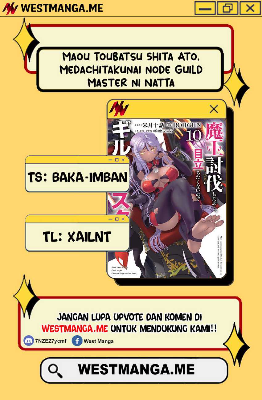 Maou Toubatsu Shita Ato, Medachitakunai node Guild Master ni Natta Chapter 61 Gambar 3