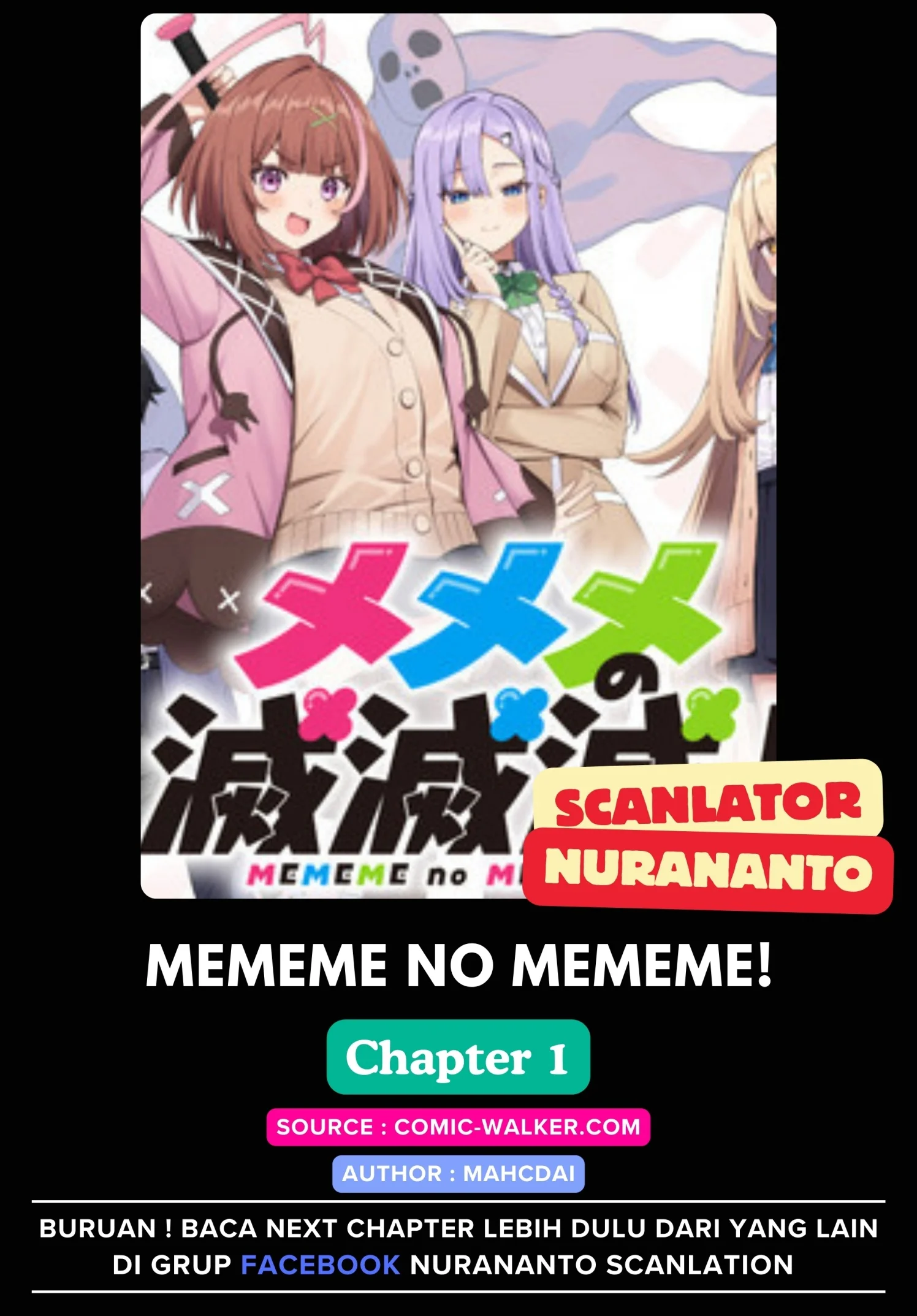 Komik Mememe no Mememe Chapter 1 gambar nomor 1