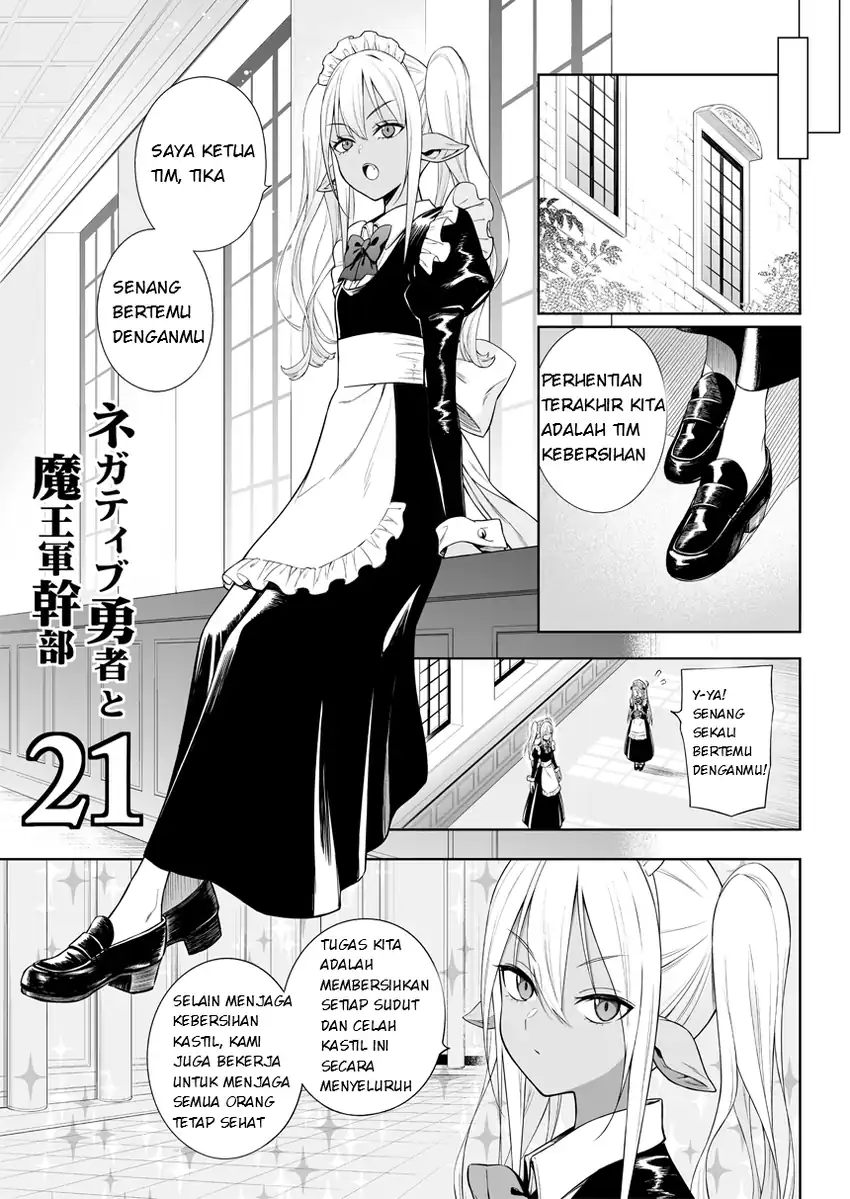 Komik Negatibu Yuusha to Maougun Kanbu Chapter 21 gambar nomor 1