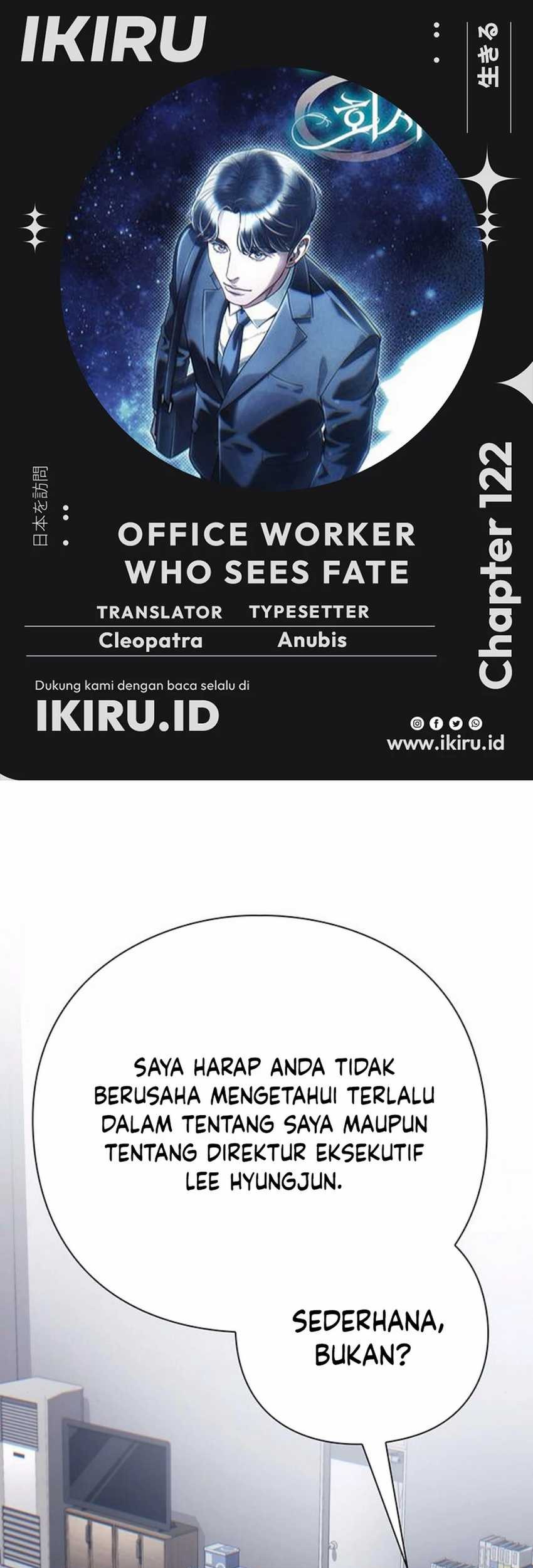 Komik Office Worker Who Sees Fate Chapter 122 gambar nomor 1