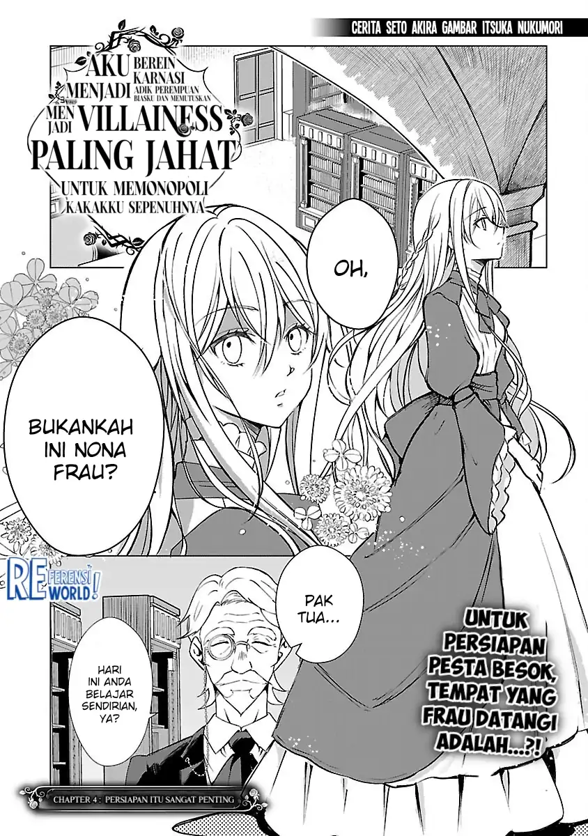 Oshi No Imouto Ni Tensei Shite Shimatta No De, Saikyou No Akujo Ni Natte Onii-sama Wo Dokusen Suru Koto Ni Itashimasu Chapter 4 Gambar 4