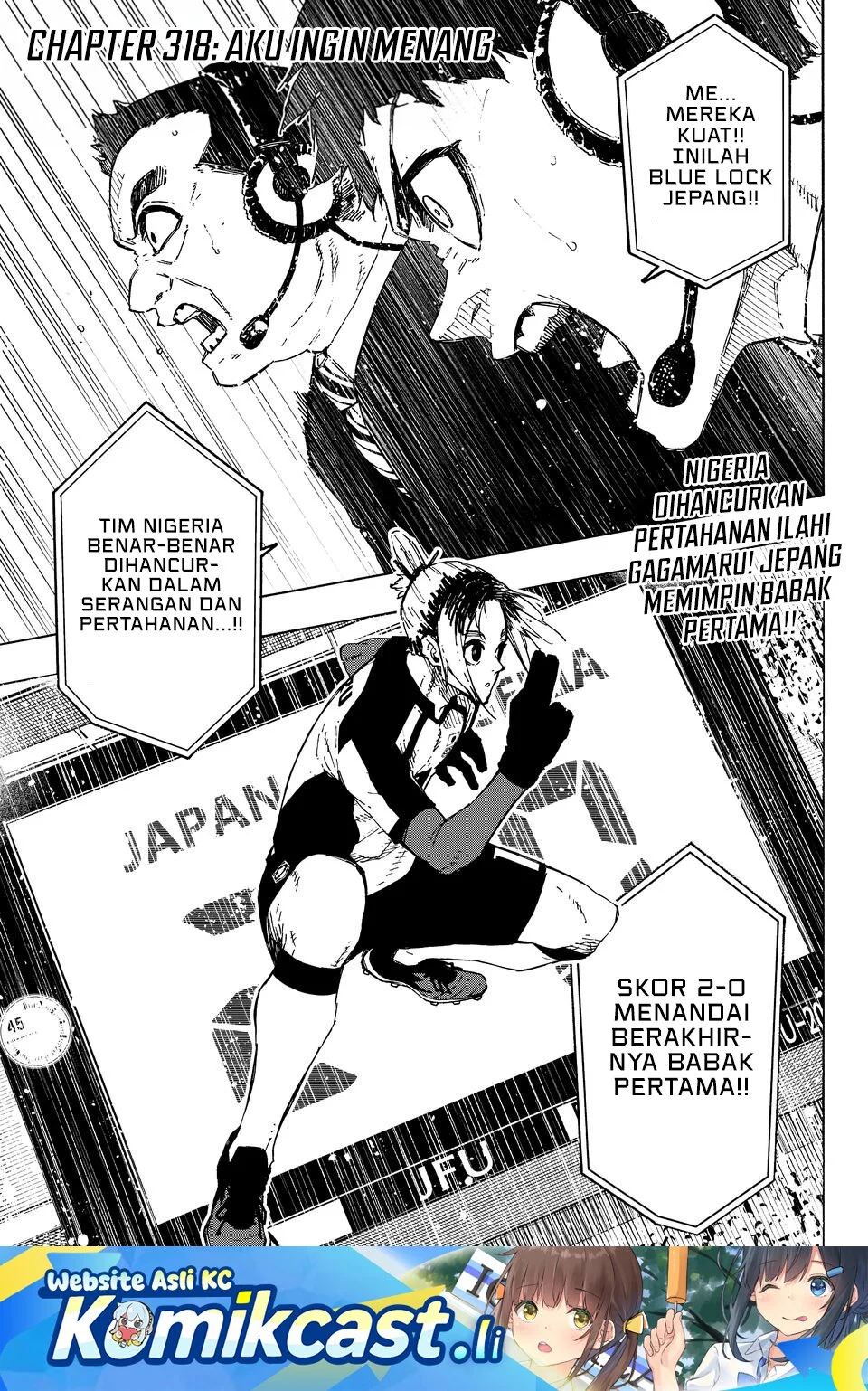 Komik Blue Lock Chapter 318 gambar nomor 1