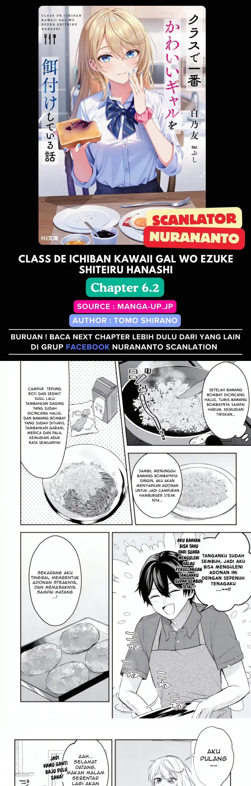 Komik Class de Ichiban Kawaii Gal wo Ezuke Shiteiru Hanashi Chapter 6.2 gambar nomor 1