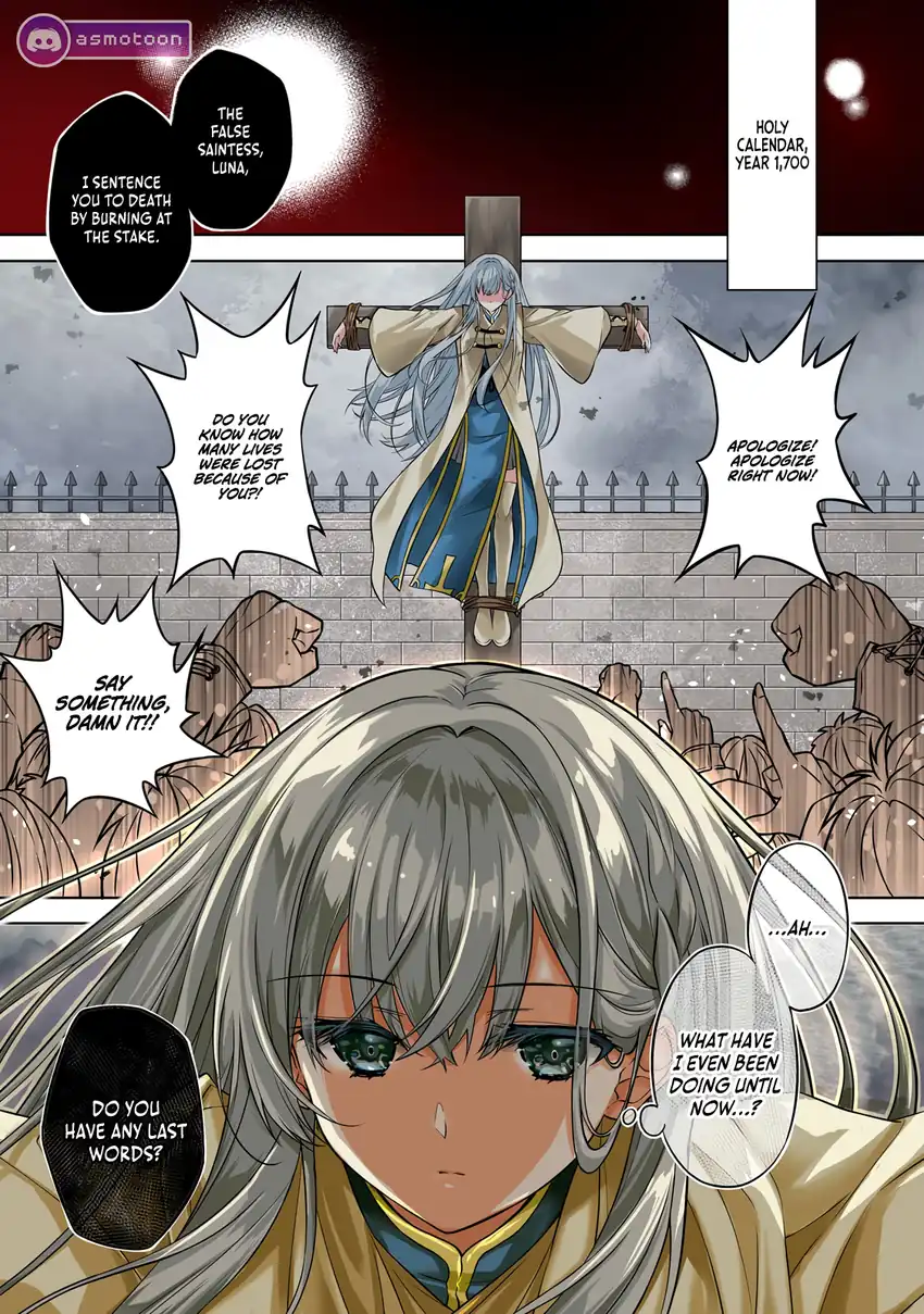 Manga Danzai Sareta Tensei Seijo wa, Akuyaku Reijou no Michi wo Iku! Chapter 1 gambar nomor 2