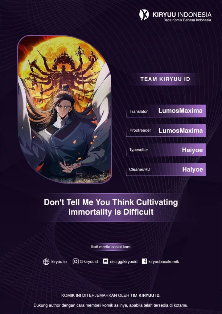 Komik Don’t Tell Me You Think Cultivating Immortality Is Difficult? Chapter 26 gambar nomor 1