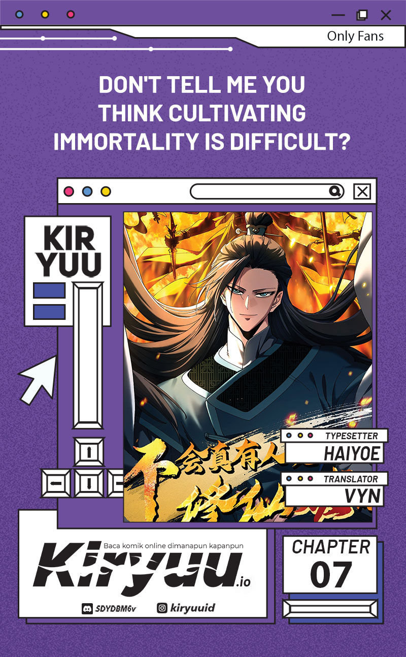 Komik Don’t Tell Me You Think Cultivating Immortality Is Difficult? Chapter 7 gambar nomor 1