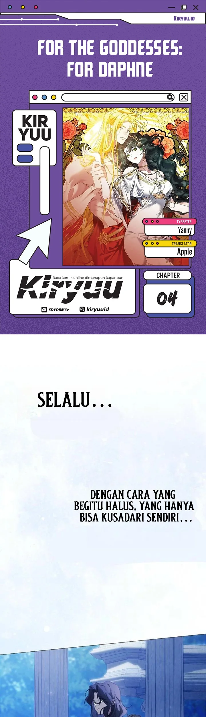 Komik For the Goddesses: For Daphne Chapter 4 gambar nomor 1