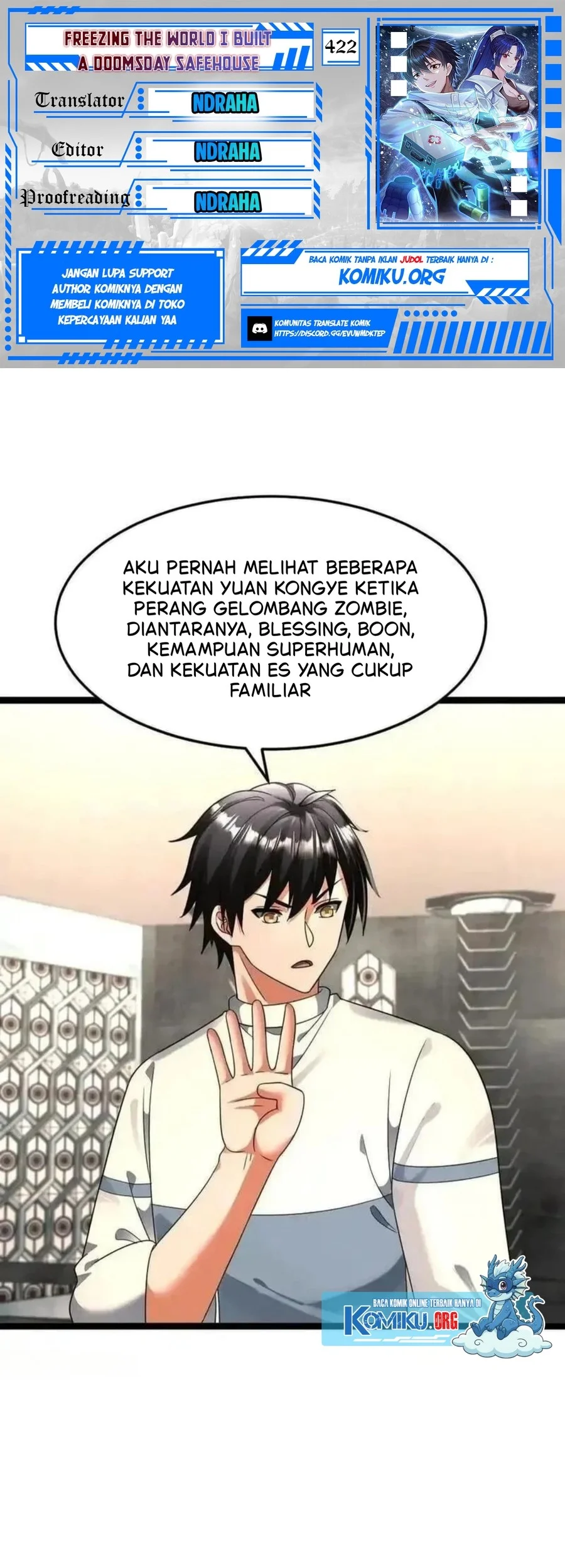 Komik Freezing The World: I Built A Doomsday Safehouse Chapter 422 gambar nomor 1