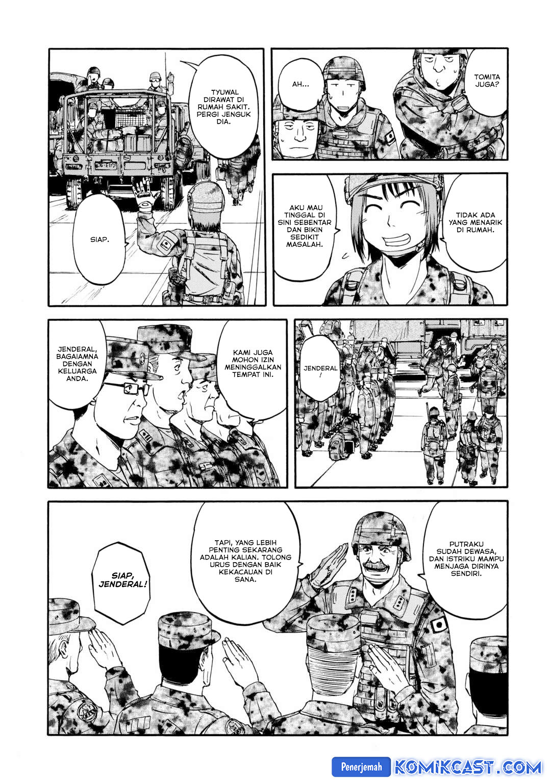 Gate – Jietai Kare no Chi nite Kaku Tatakeri Chapter 142 Gambar 23