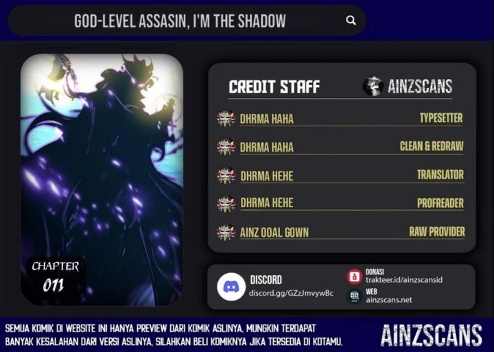 Komik God-level Assassin, I’m the Shadow Chapter 71 gambar nomor 1