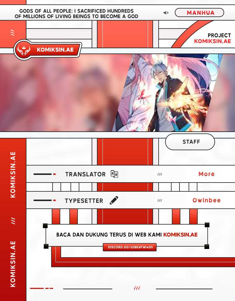 Komik Gods of All People: I Sacrificed Hundreds of Millions of Living Beings To Become a God Chapter 20 gambar nomor 1