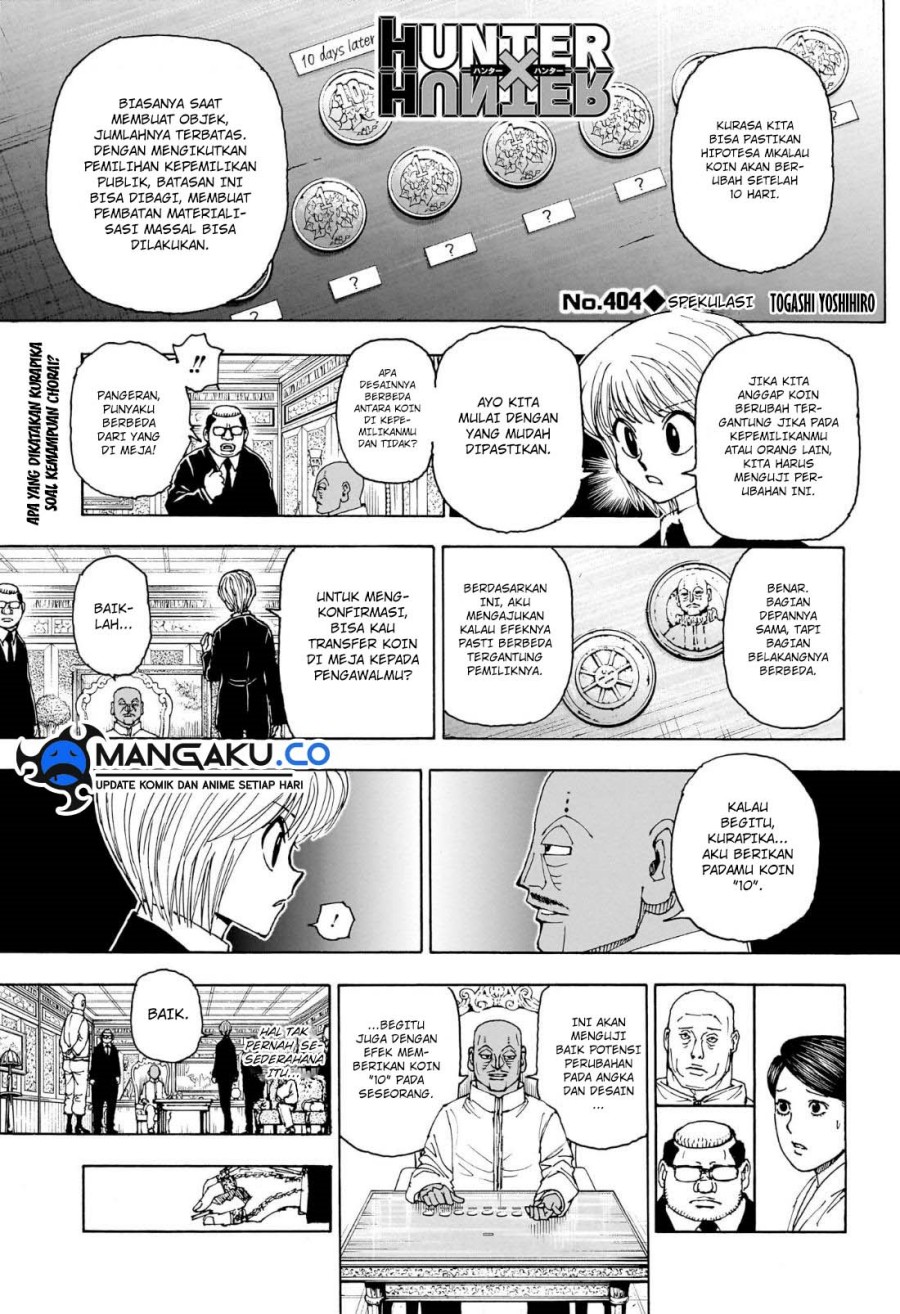 Manga Hunter x Hunter Chapter 404 gambar nomor 2