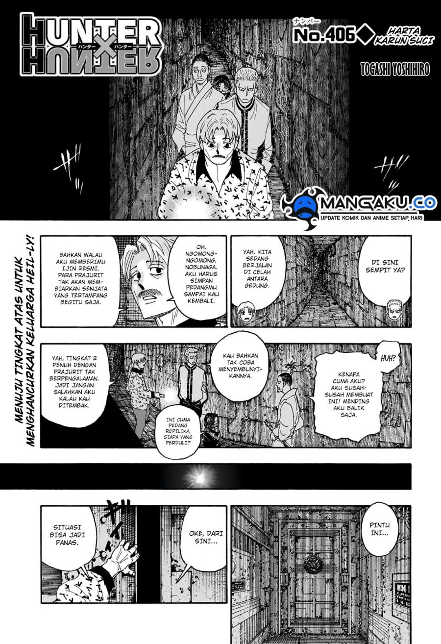 Manga Hunter x Hunter Chapter 406 gambar nomor 2