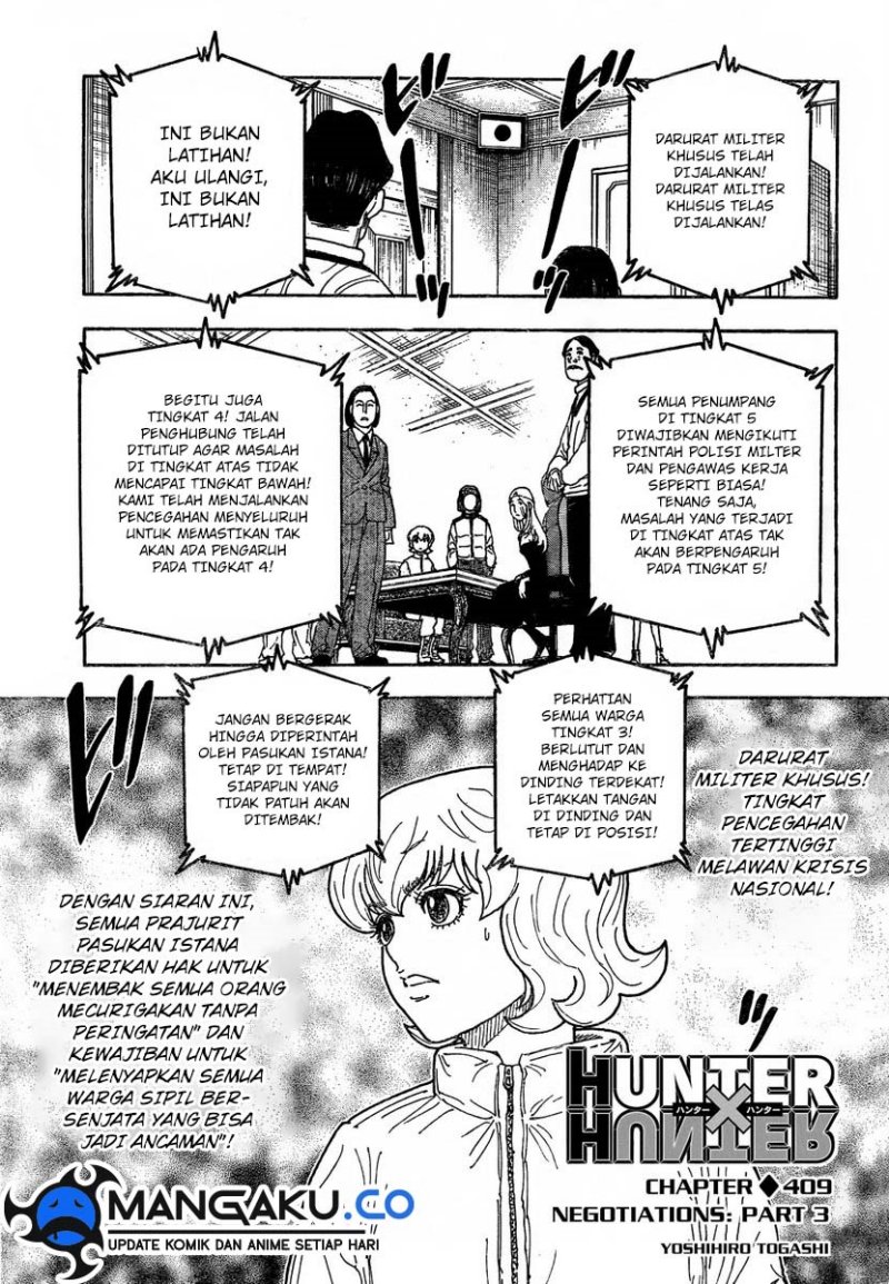 Manga Hunter x Hunter Chapter 409 gambar nomor 2