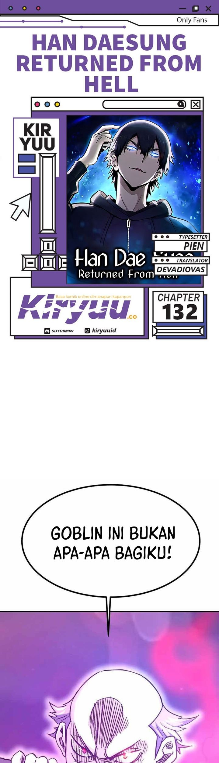 Komik Han Dae Sung Returned From Hell Chapter 132 gambar nomor 1