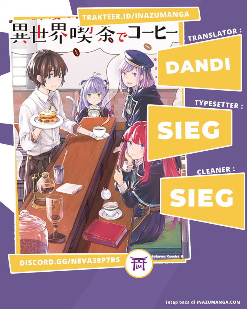 Komik Houkago wa, Isekai Kissa de Coffee wo Chapter 5 gambar nomor 1