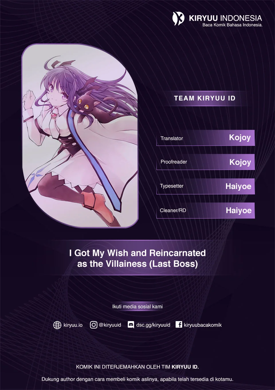 Komik I Got My Wish and Reincarnated as the Villainess (Last Boss)! Chapter 9 gambar nomor 1