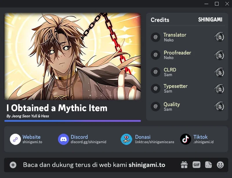 Komik I Obtained a Mythic Item Chapter 158 gambar nomor 1