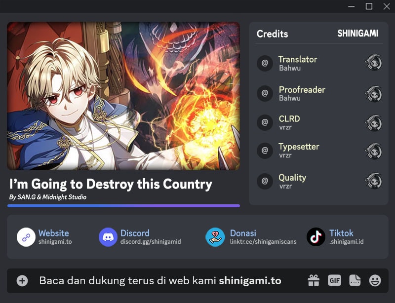 Komik I’m Going To Destroy This Country Chapter 41 gambar nomor 1
