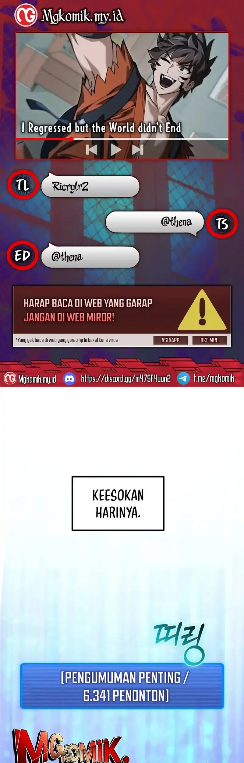 Komik I Regressed, but the World didn’t End Chapter 44 gambar nomor 1