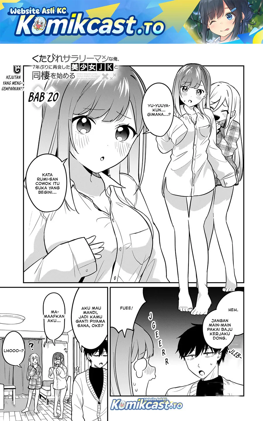 Komik Kutabire Salarymen no Ore, 7nenburi ni Saikai shita Bishoujo JK to Dosei wo Hajimaru Chapter 20 gambar nomor 1