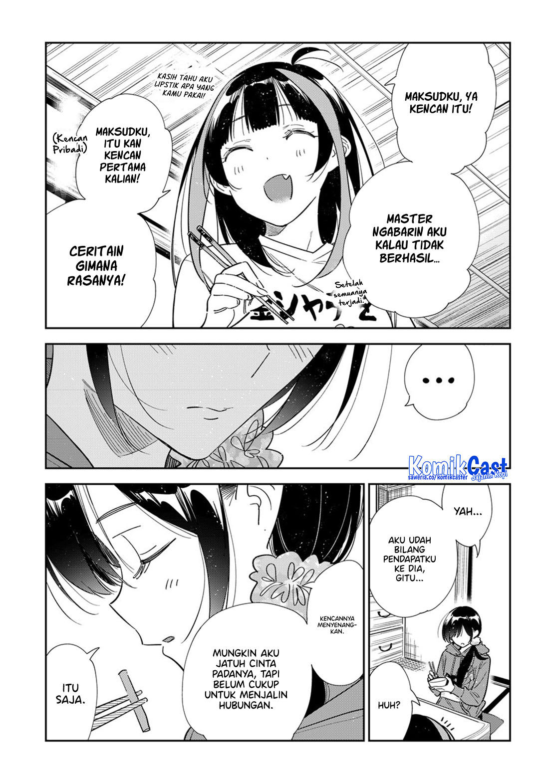 Kanojo Okarishimasu Chapter 387 Gambar 9