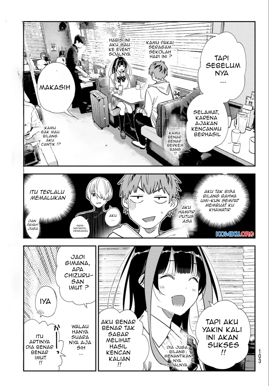 Kanojo Okarishimasu Chapter 398 Gambar 4