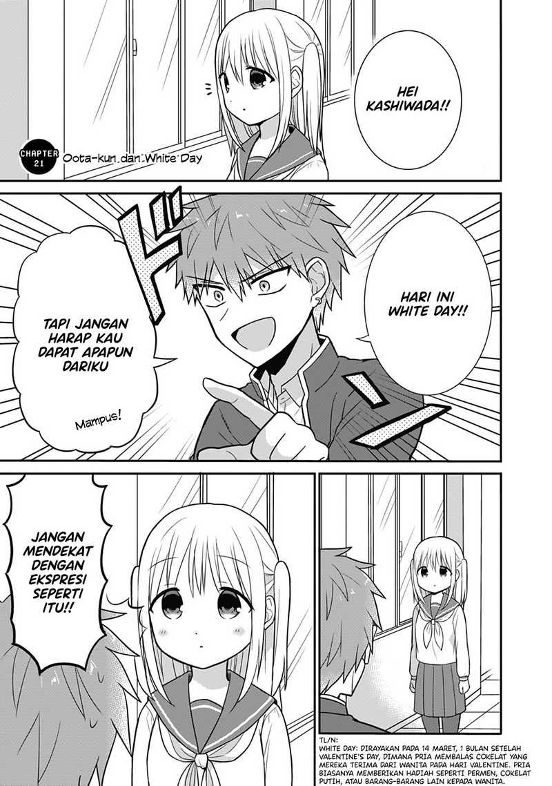 Komik Kao ni denai Kashiwada-san to Kao ni deru Ota-kun Chapter 21 gambar nomor 1