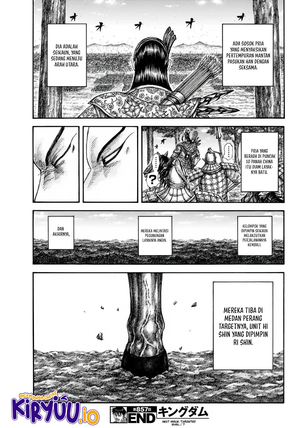 Kingdom Chapter 857 Gambar 20