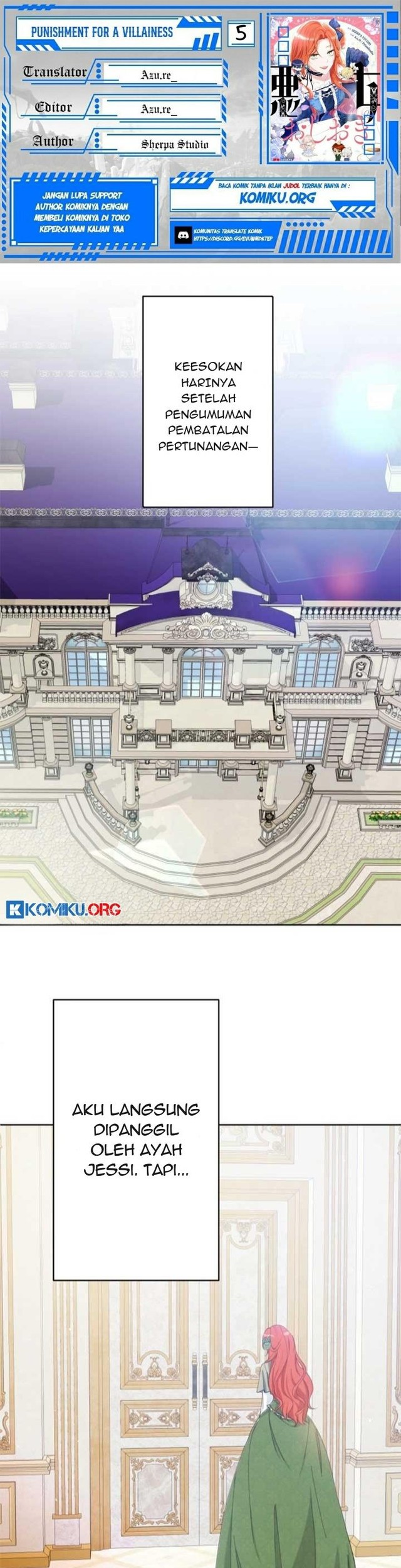 Komik Punishment for a Villainess Chapter 5 gambar nomor 1