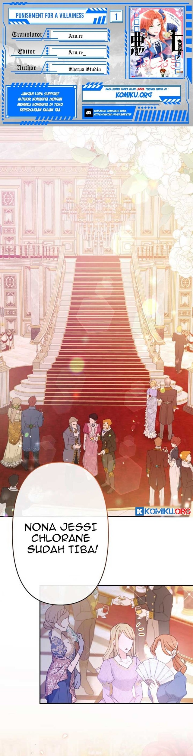 Komik Punishment for a Villainess Chapter 1 gambar nomor 1