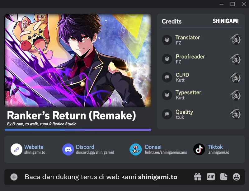 Komik Ranker’s Return (Remake) Chapter 221 gambar nomor 1