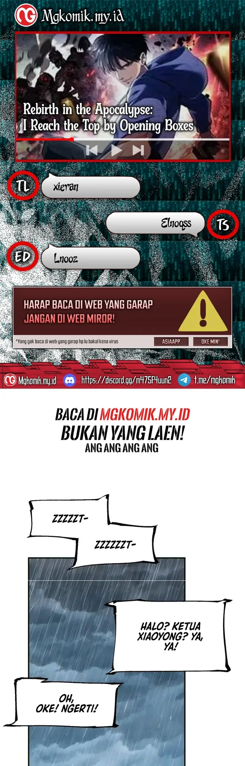 Komik Rebirth in the Apocalypse: I Reach the Top by Opening Boxes Chapter 77 gambar nomor 1