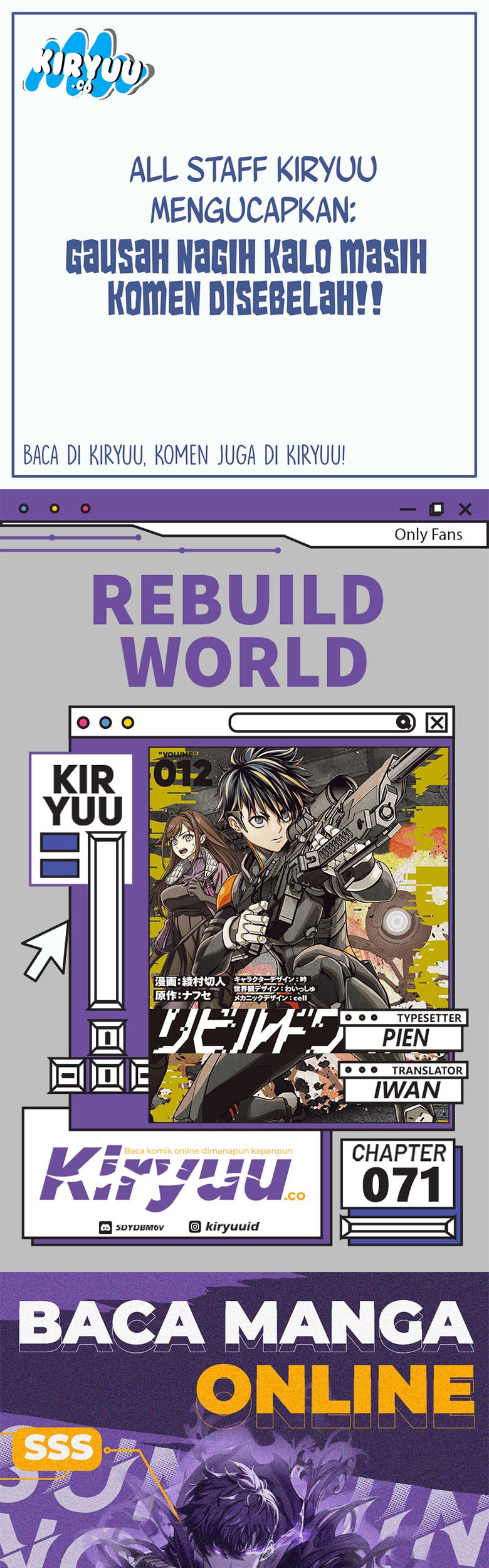 Komik Rebuild World Chapter 71 gambar nomor 1