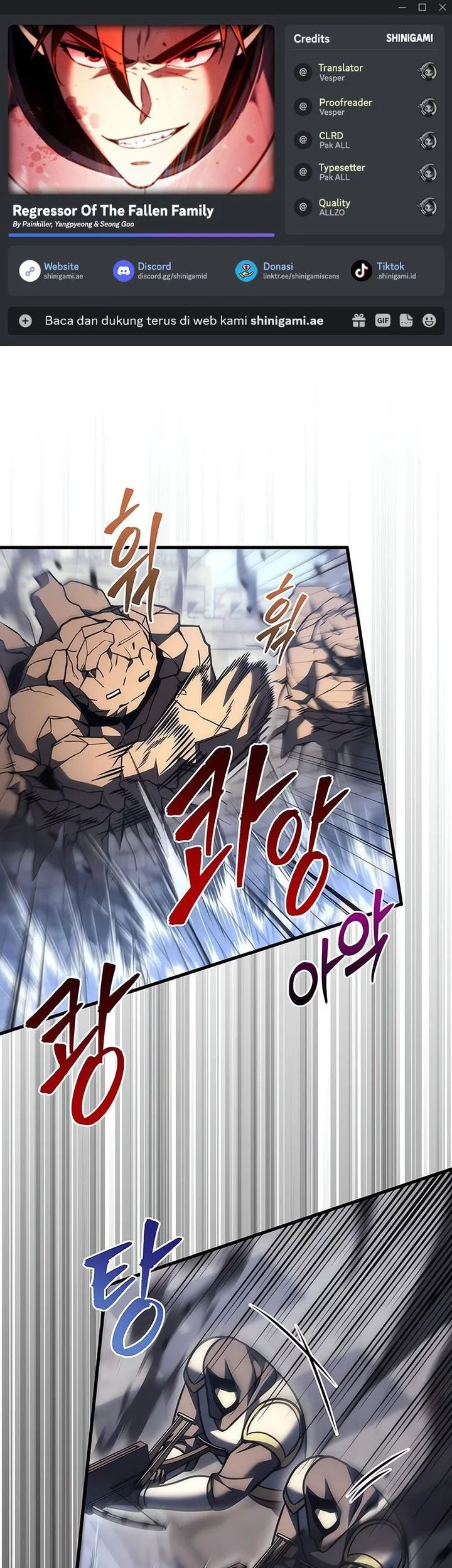 Komik Regressor Of The Fallen Family Chapter 102 gambar nomor 1