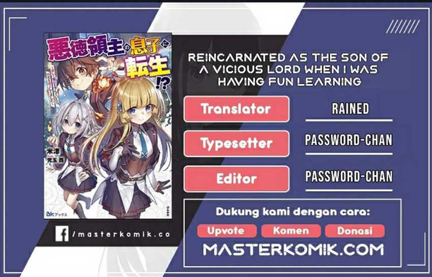 Komik Reincarnated As The Son Of A Vicious Lord! -When I Was Having Fun Chapter 3 gambar nomor 1