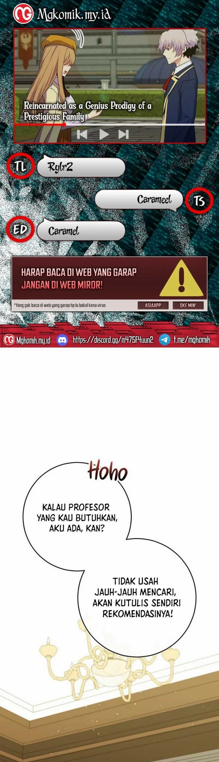 Komik Reincarnated as a Genius Prodigy of a Prestigious Family Chapter 50 gambar nomor 1