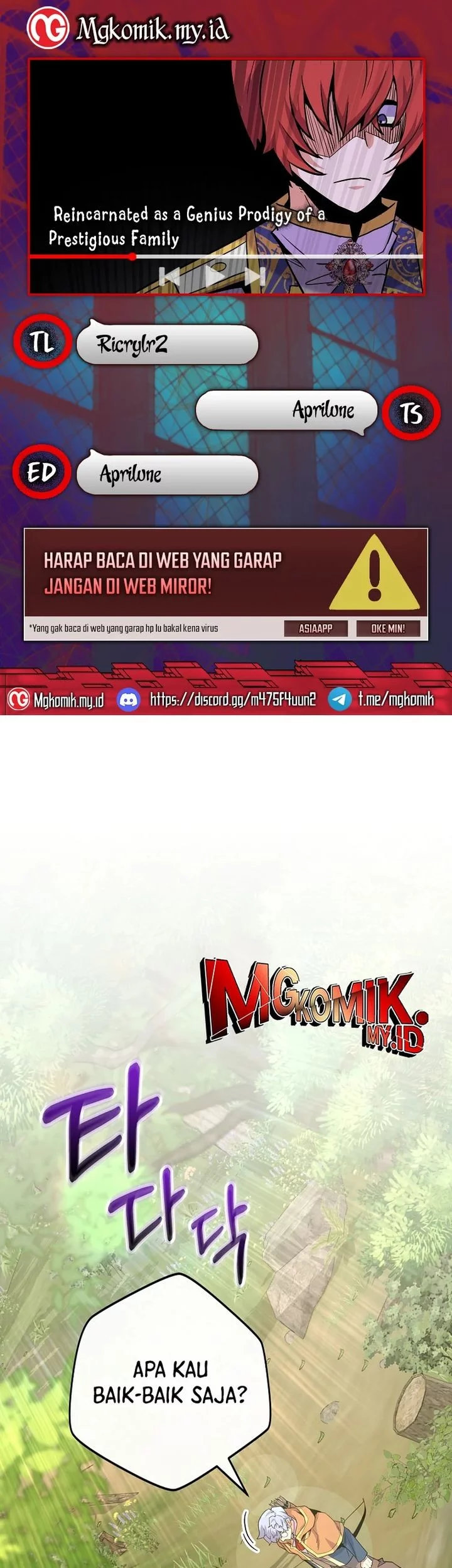 Komik Reincarnated as a Genius Prodigy of a Prestigious Family Chapter 62 gambar nomor 1