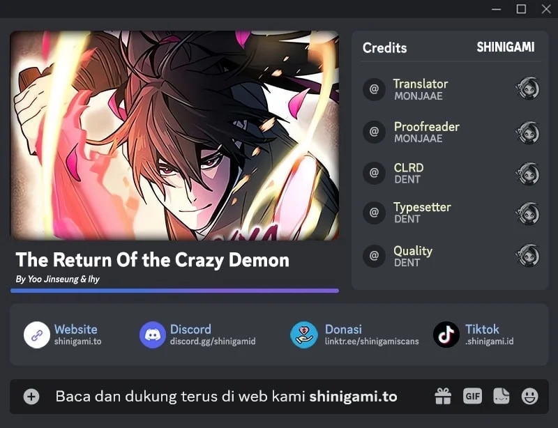 Komik Return of the Mad Demon Chapter 180 gambar nomor 1