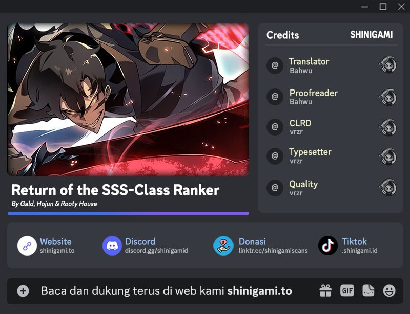 Komik Return of the SSS-Class Ranker Chapter 153 gambar nomor 1