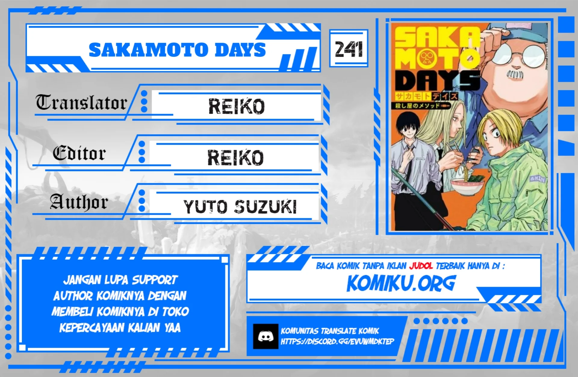 Komik Sakamoto Days Chapter 241 gambar nomor 1