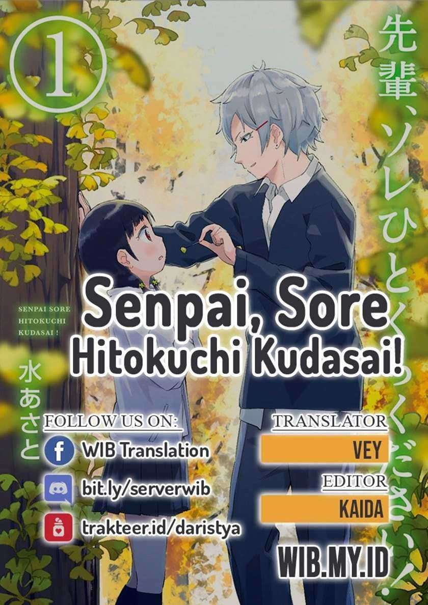 Komik Senpai, Sore hitokuchi kudasai! Chapter 33 gambar nomor 1