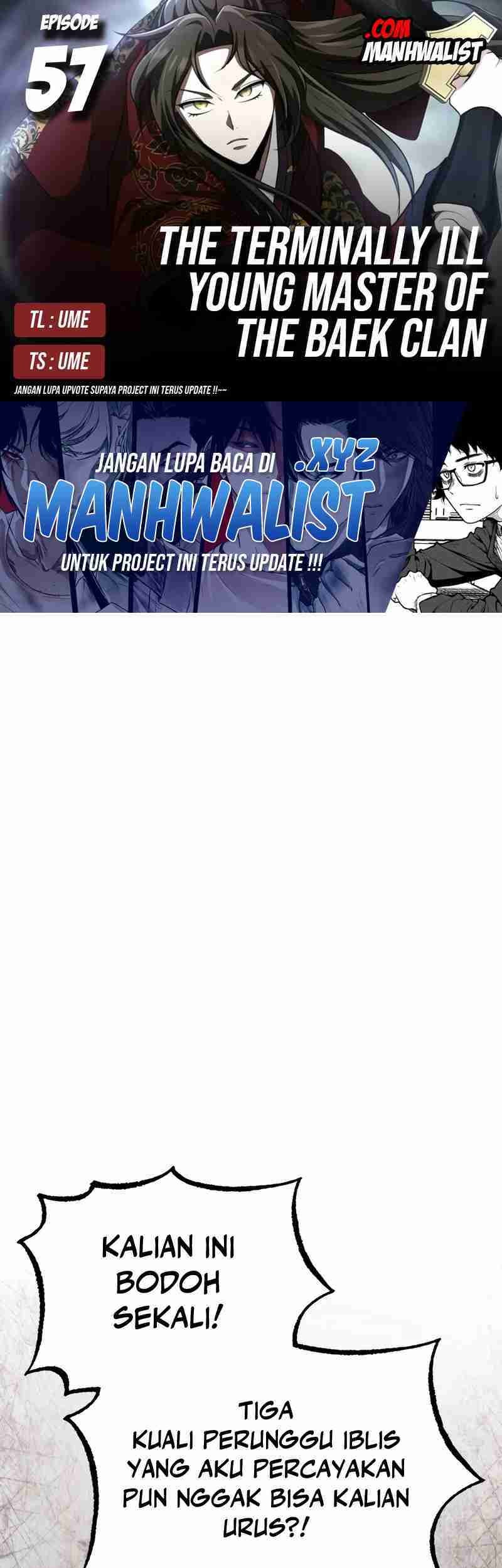 Komik The Terminally Ill Young Master of the Baek Clan Chapter 57 gambar nomor 1