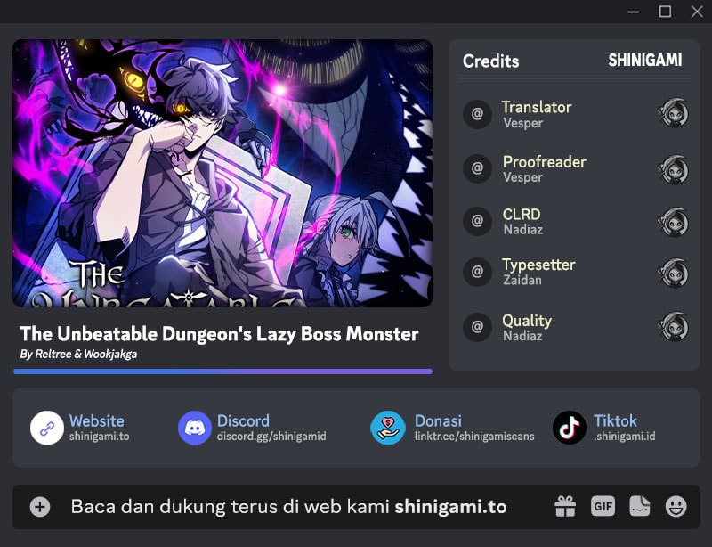 Komik The Unbeatable Dungeon’s Lazy Boss Chapter 91 gambar nomor 1