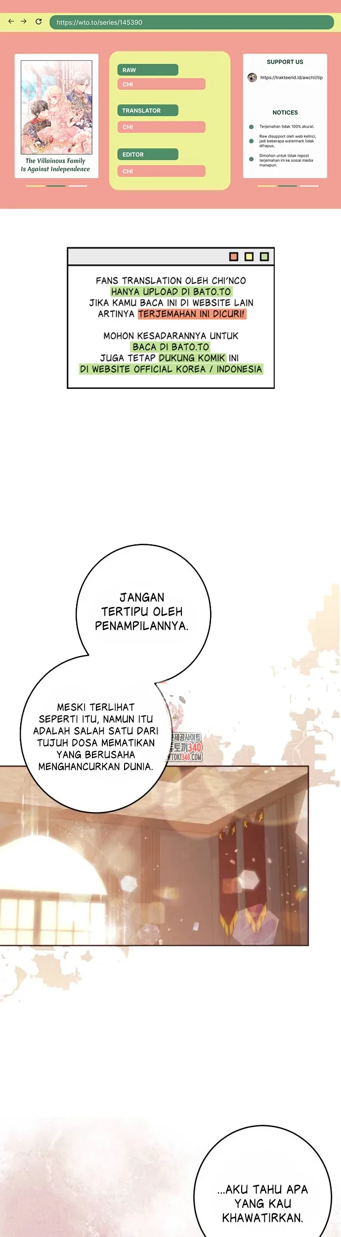 Komik The Villainous Family is Against Independence Chapter 40 gambar nomor 1